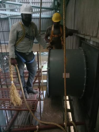 Axial flow fans for factory ventilation