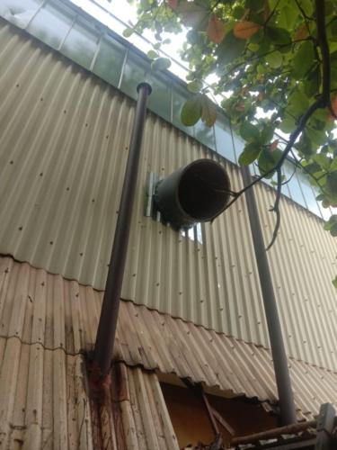 Axial flow fans for factory ventilation